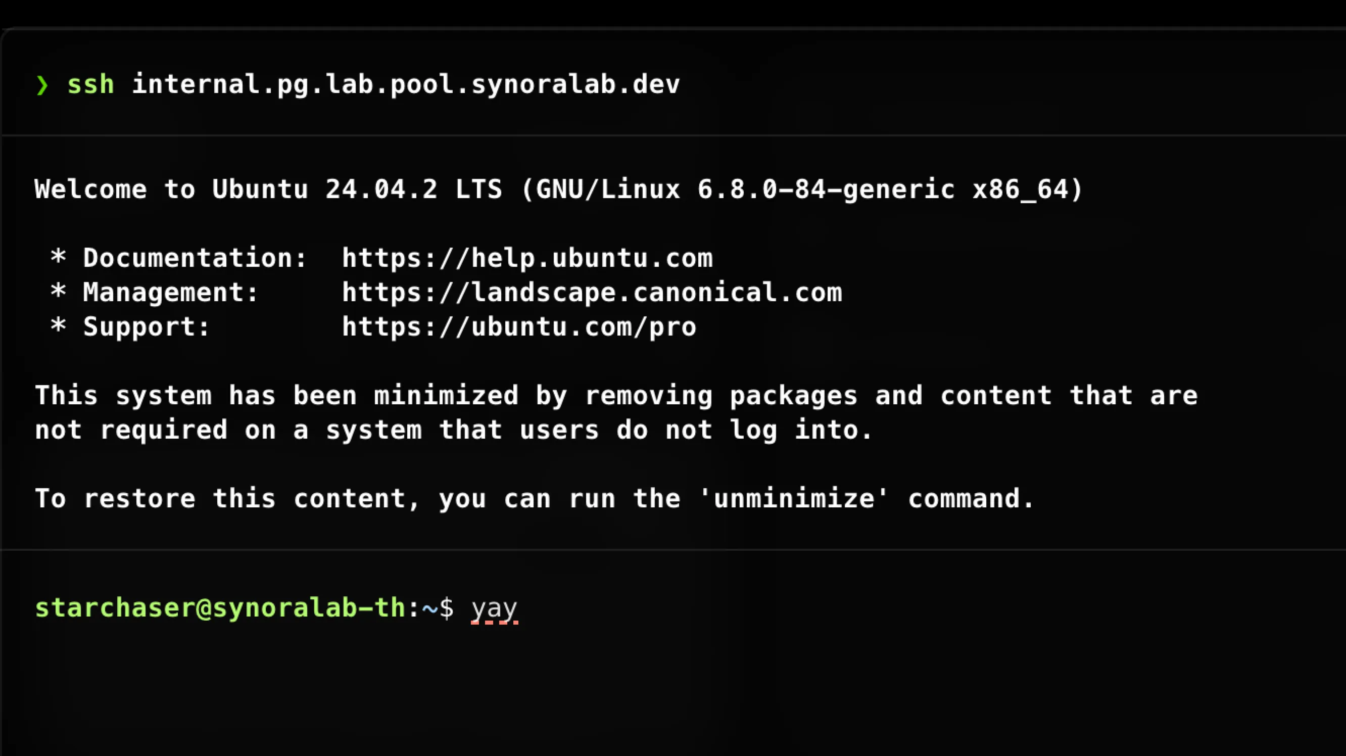 Internal resource access